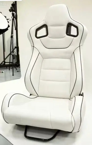 White Fabric with Black Detailing